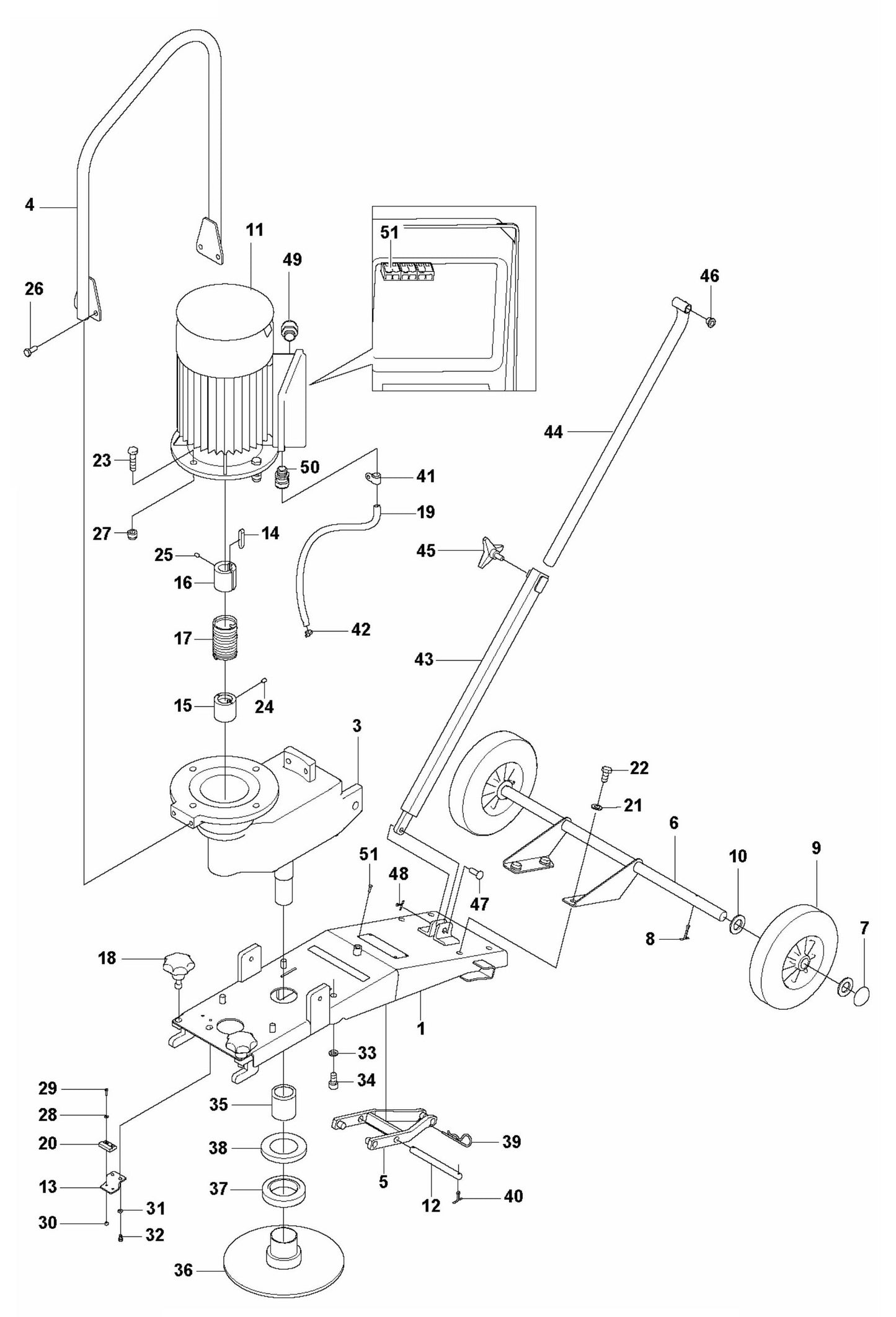 BG Combi Bridge and Motor Assembly Parts
