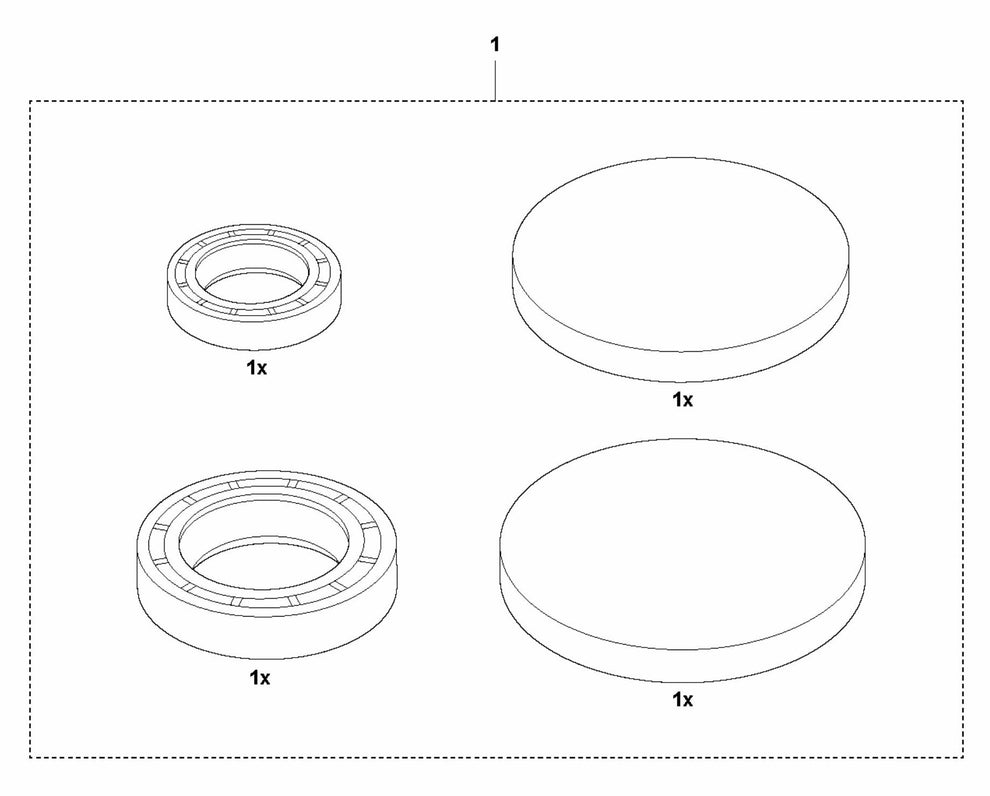 BG 245 E Gearbox Seal Kit Assembly Parts by Husqvarna