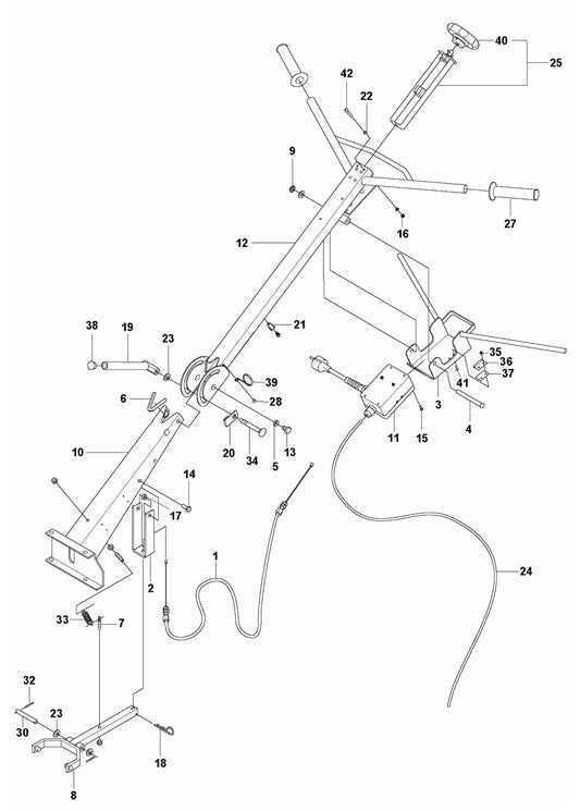 BG 245 E Handle Assembly Parts