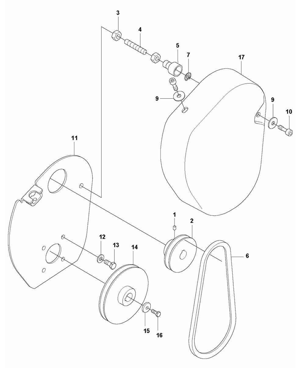 BG 245 E Transmission Assembly Parts by Husqvarna