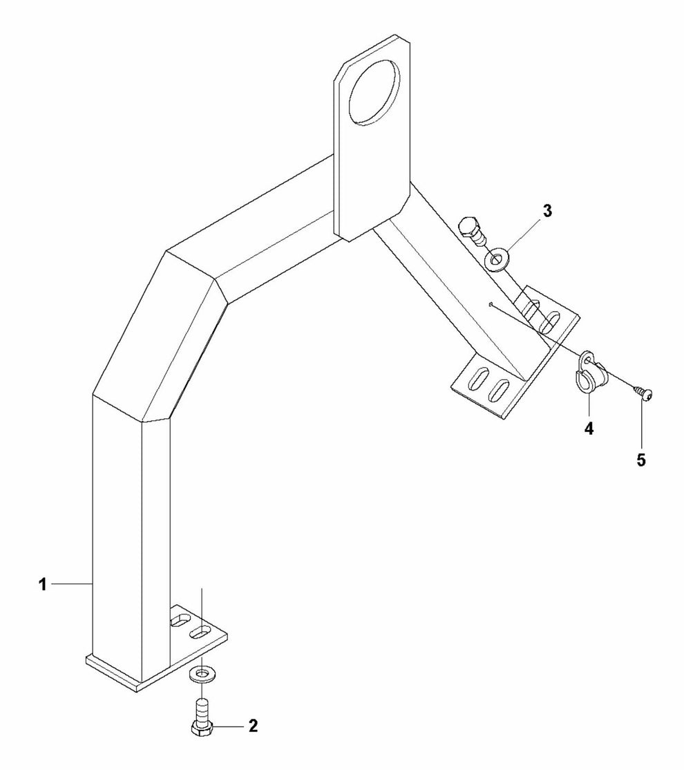 BG 245 E Lifting Hook Assembly Parts by Husqvarna
