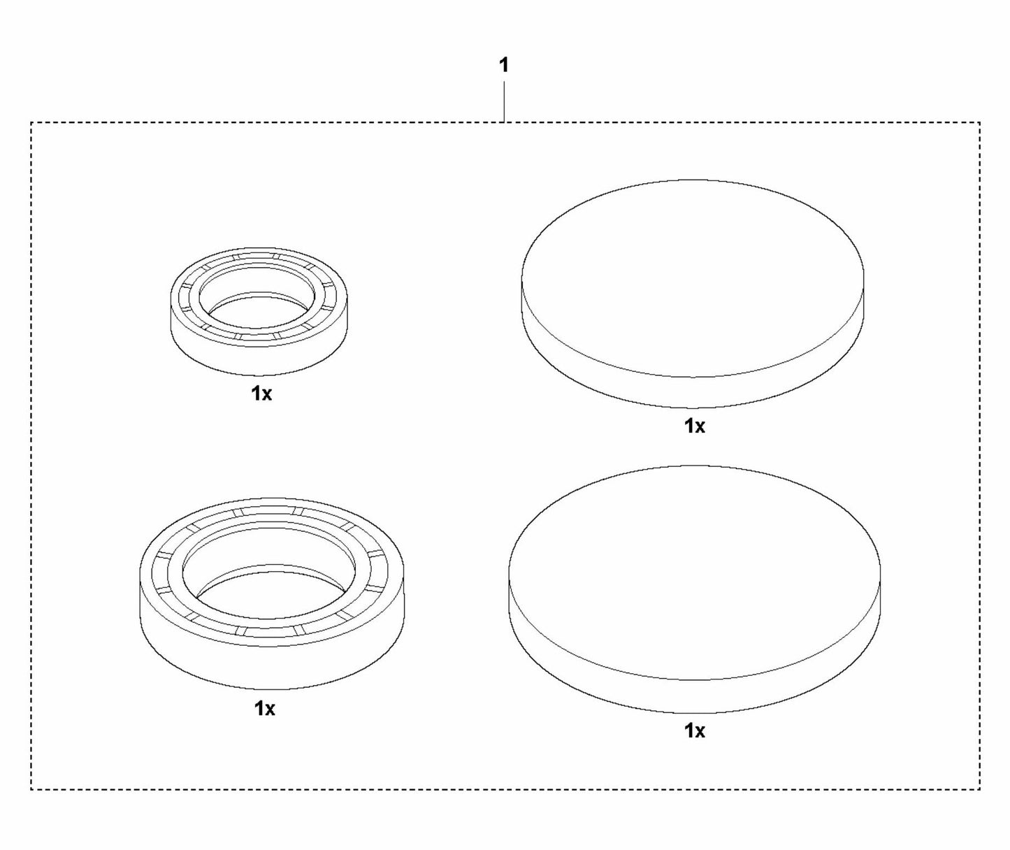 BG 245 Gearbox Seal Kit Assembly Parts