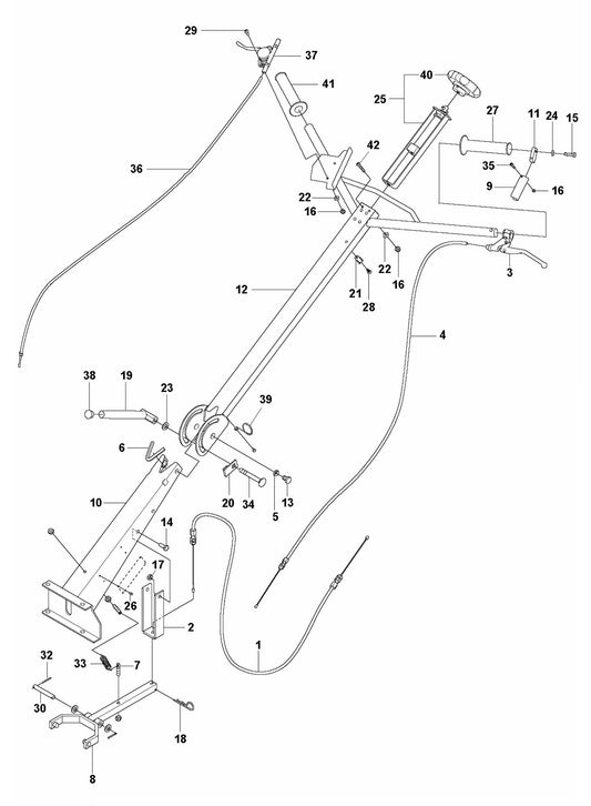 BG 245 Handle Assembly Parts