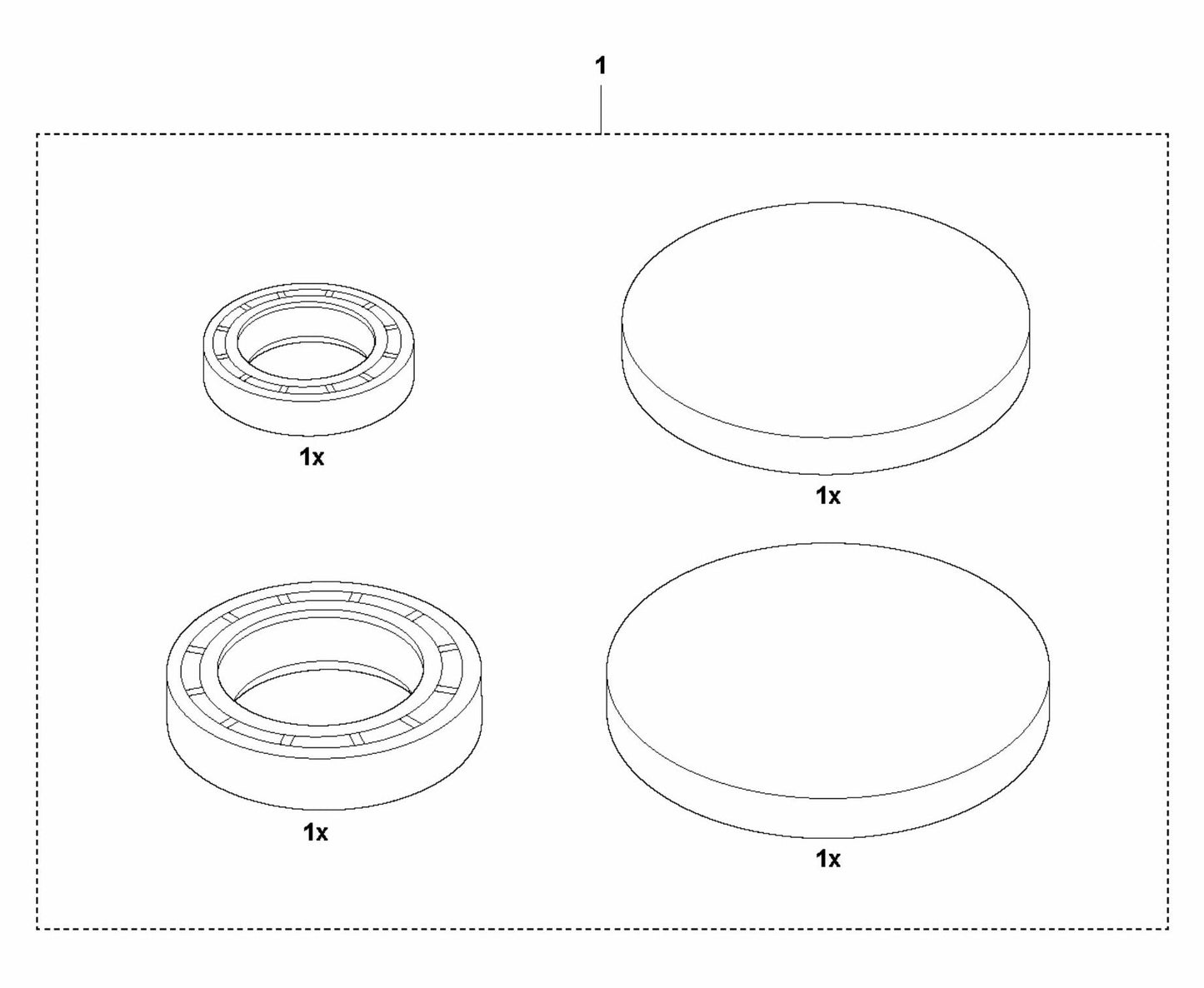 BG 375 Gearbox Seal Kit Assembly Parts