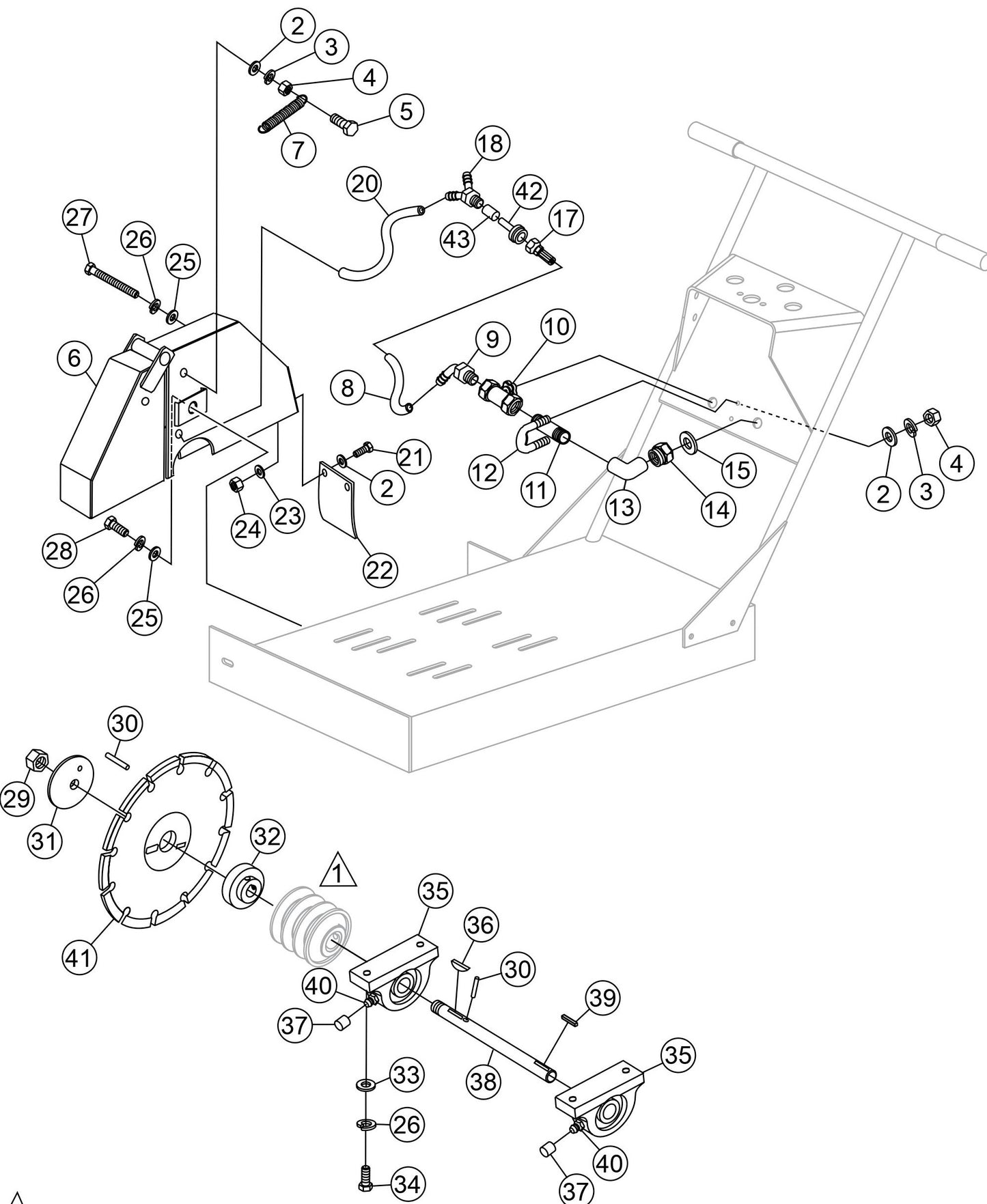 SP1E16A Blade And Water Assembly Parts