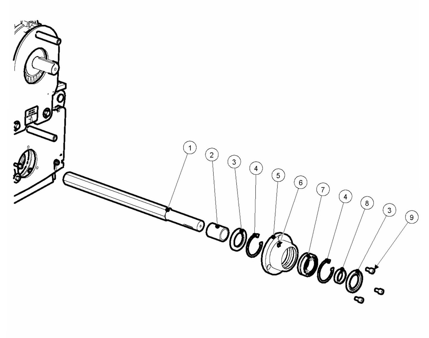 BMC 335 Bearing Unit LH Assembly Parts