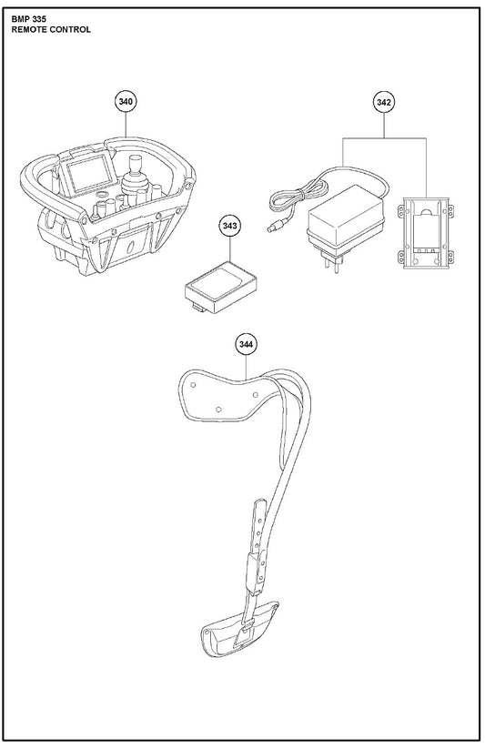 Remote Control Parts For BMC 335 By Husqvarna
