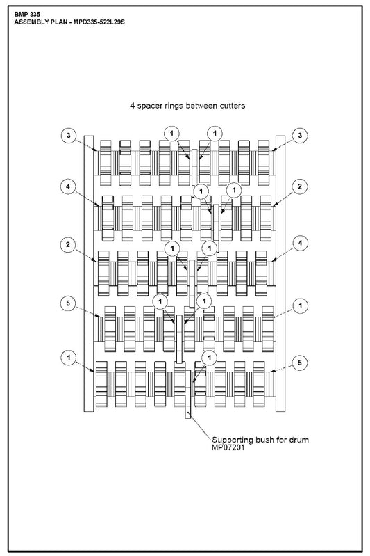 Assembly Plan - MPD335-522L29S Parts For BMC 335 By Husqvarna