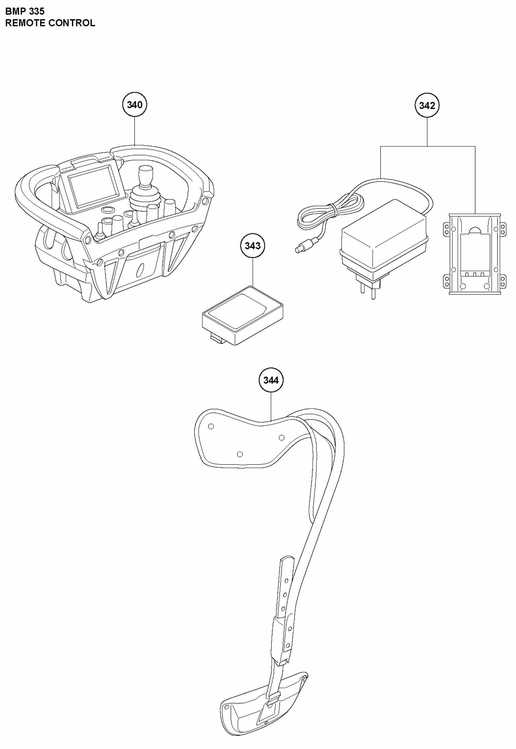 BMG 780 RC Remote Control Assembly Parts