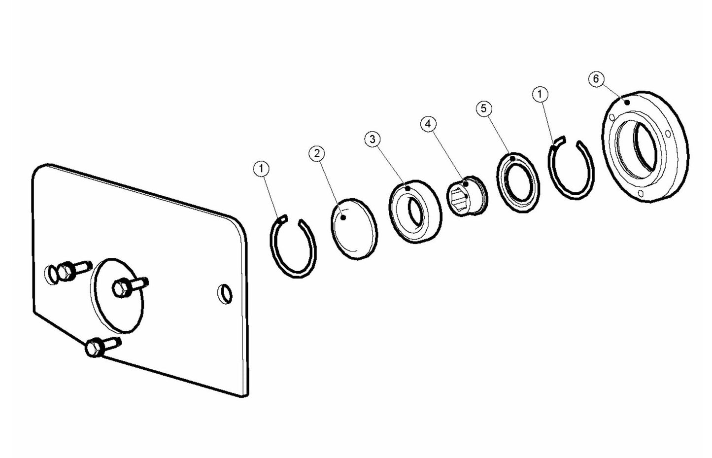 BMP 215 Bearing Unit RH Assembly Parts
