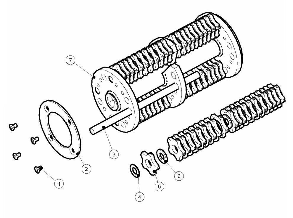 BMP 215 Petrol Drum, Complete Assembly Parts by Husqvarna