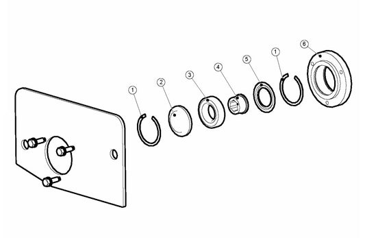 BMP 215 Petrol Bearing Unit, RH Assembly Parts