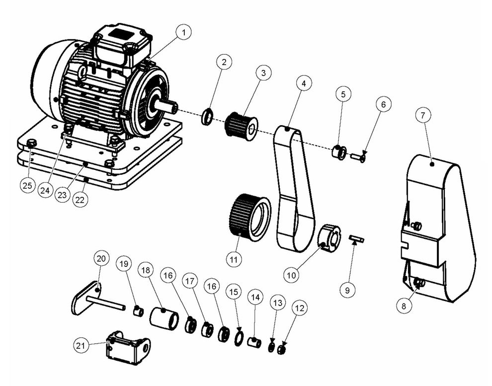 BMP 265 Petrol E-Drive Assembly Parts by Husqvarna