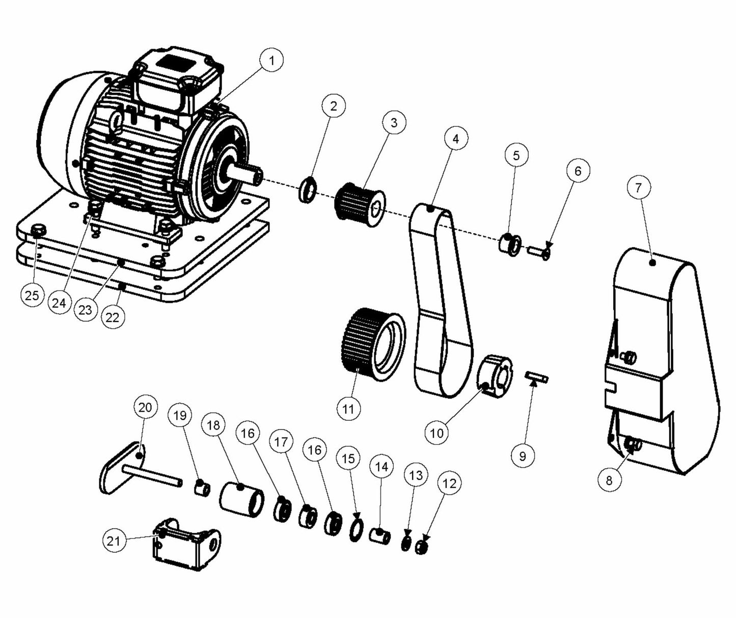 BMP 265 E-Drive Assembly Parts
