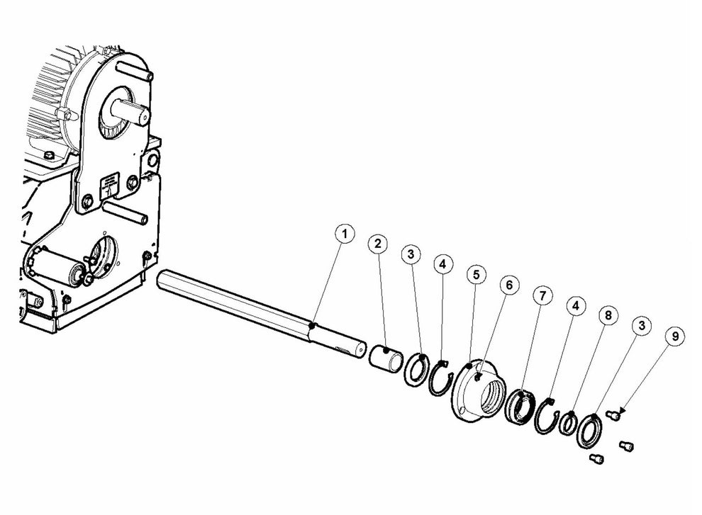 BMP 335 Bearing Unit Assembly Parts by Husqvarna