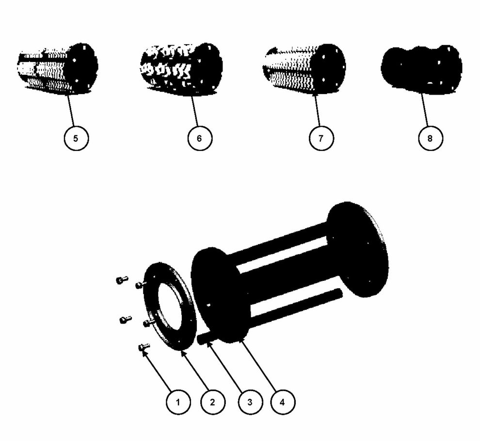 BMP 335 Scarify Drums Assembly Parts by Husqvarna