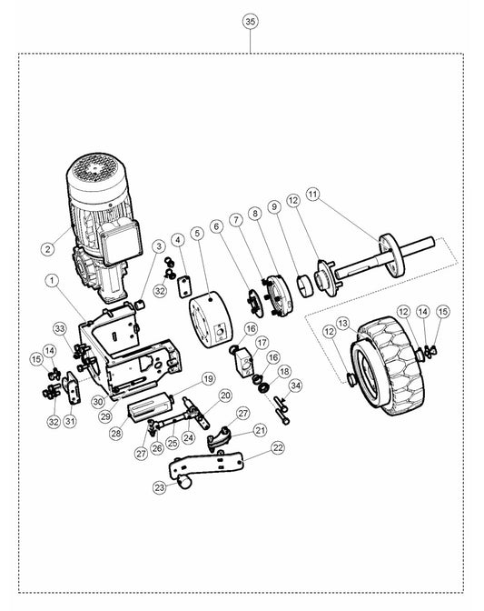 BMP 335 Drive Unit RH Assembly Parts
