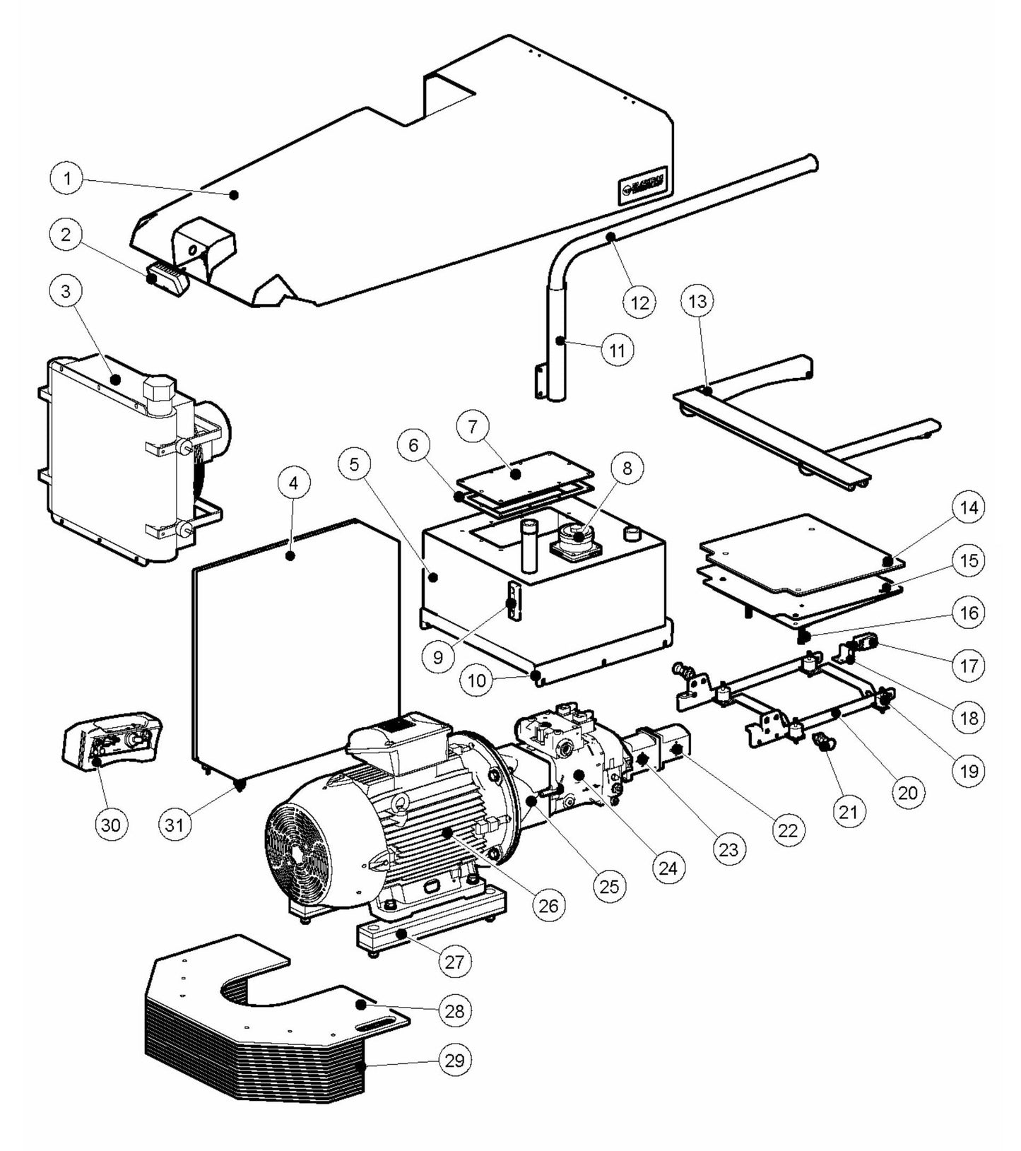 BMP 4000RC General and Electric Assembly Parts