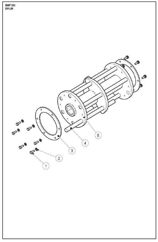 Drum Parts For BMP 265 By Husqvarna