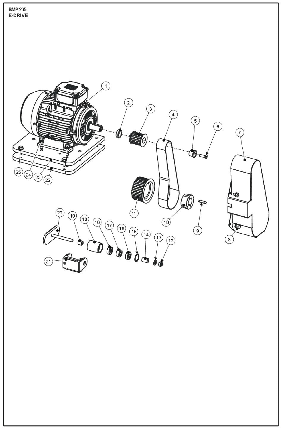 E-Drive Parts For BMP 265 By Husqvarna