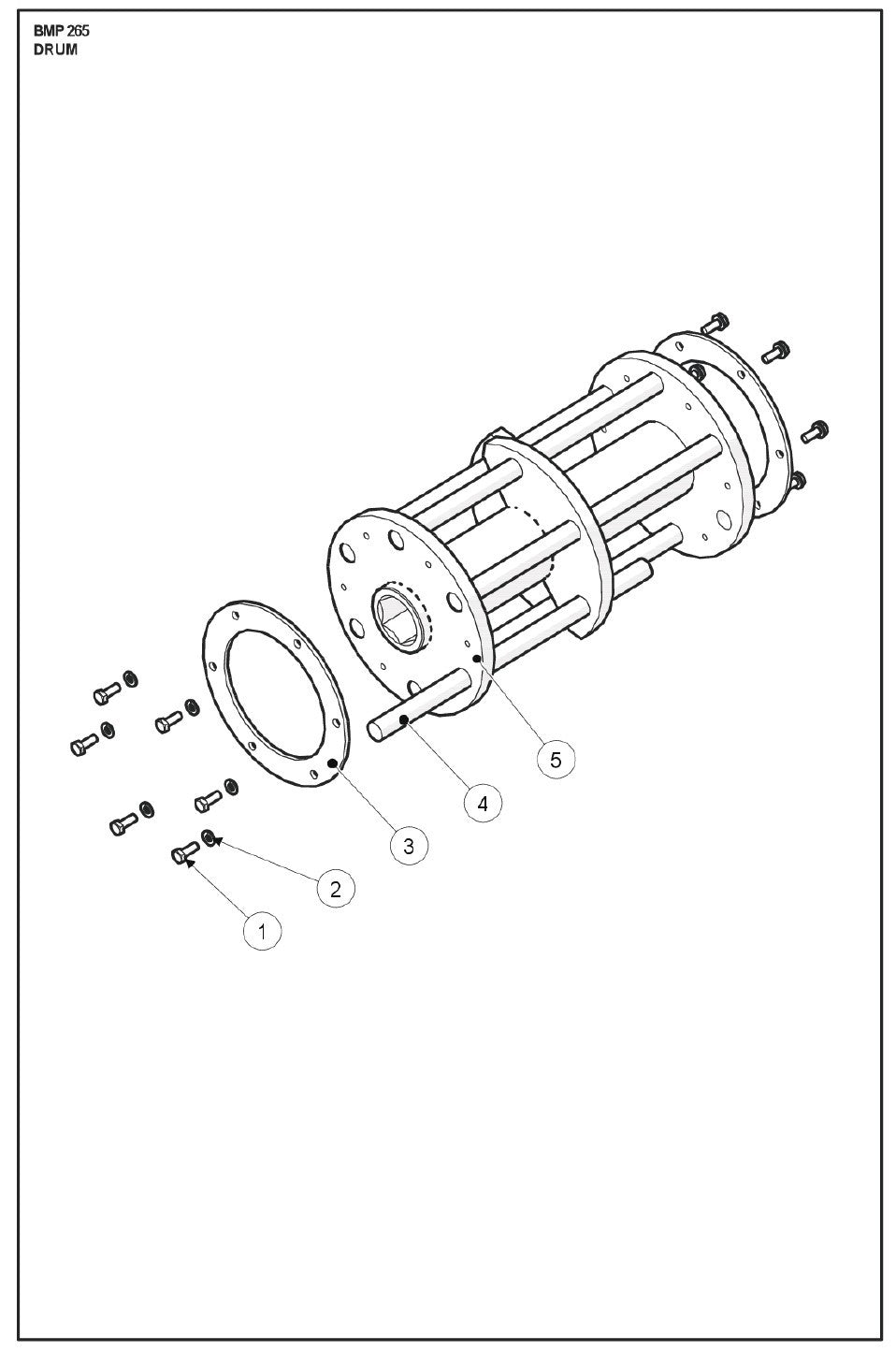 Drum Parts For 265 Petrol By Husqvarna