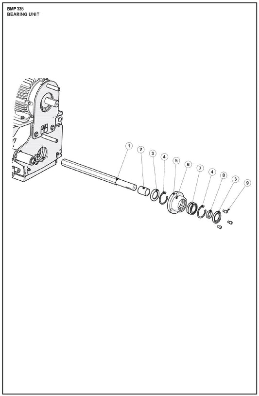 Bearing Unit Parts For BMP 335 By Husqvarna