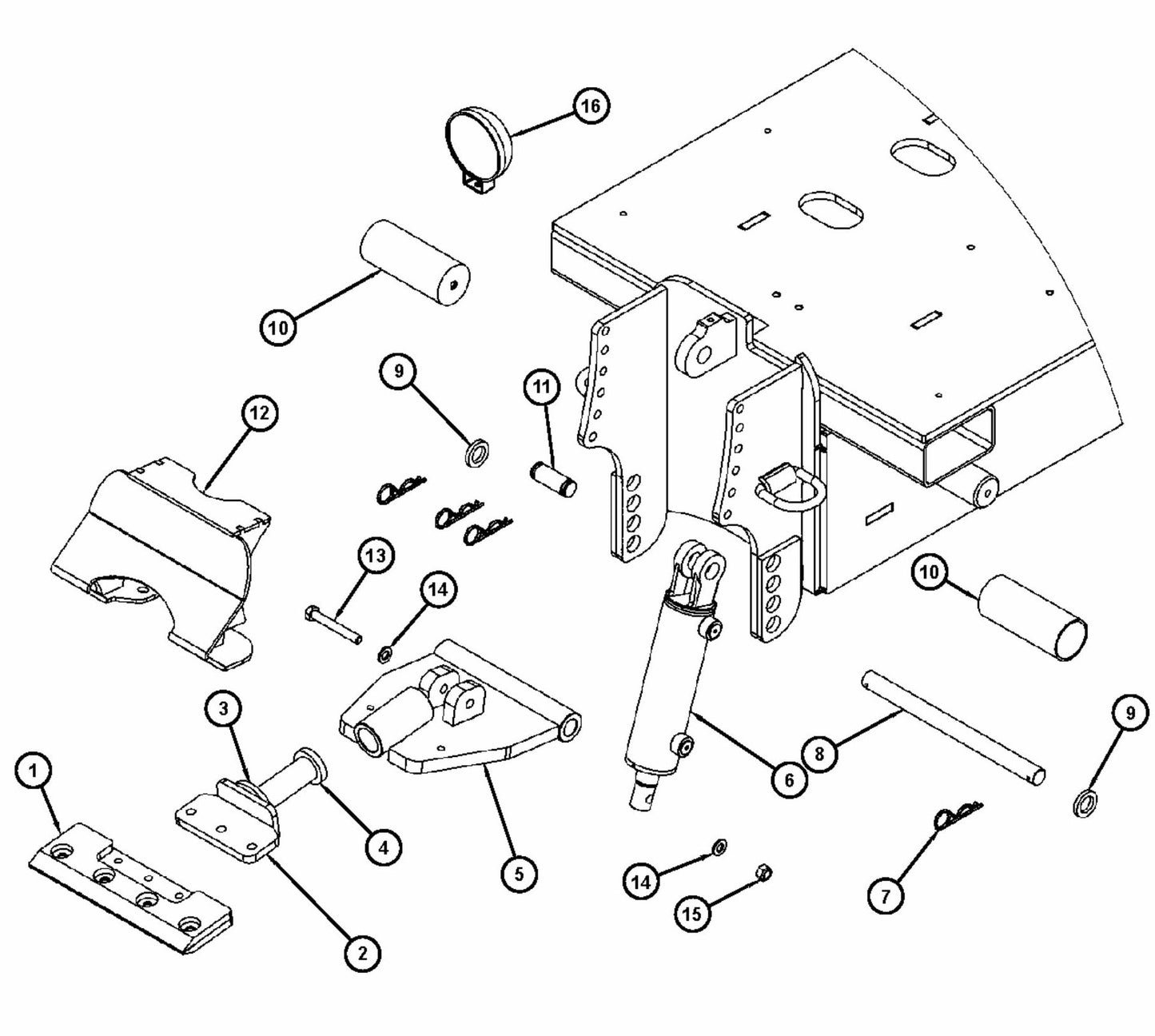 BMS 280P Frame Assembly Parts By Husqvarna
