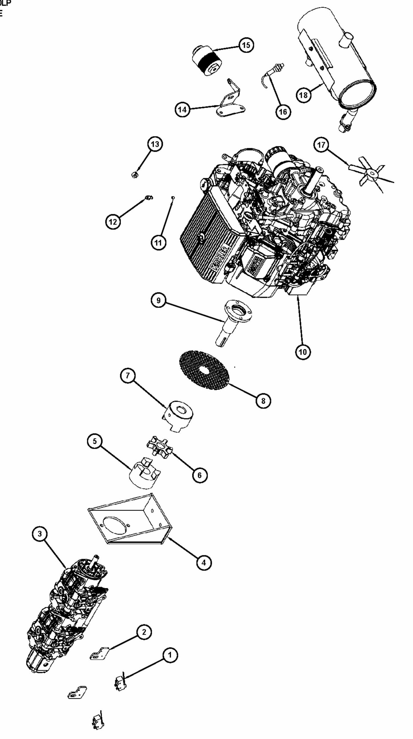 BMS 280P Engine Assembly Parts By Husqvarna