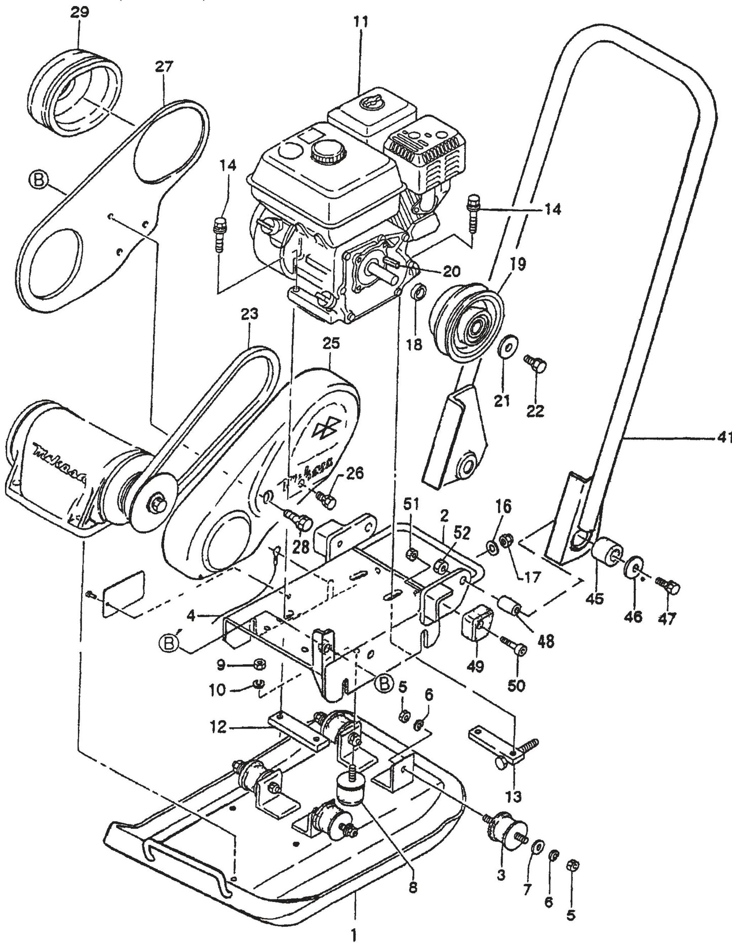 VMVC70H/HW Main Body (Old Style) Assembly Parts