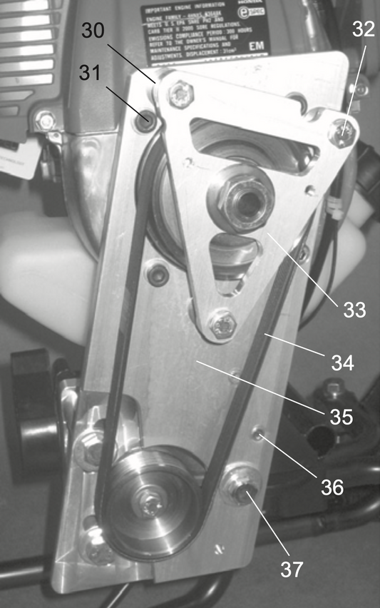 BP-35 Pulley Belt and Bracket Assembly