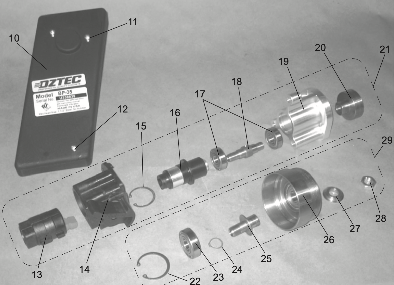 BP-35 Drive Block and Clutch Drum Assembly