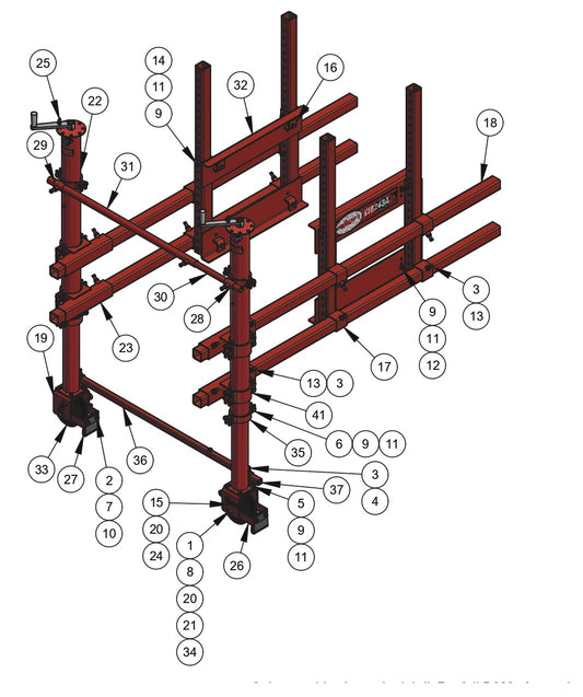 WB2434 Bridge Deck End Bracket Assembly Parts by Allen Engineering