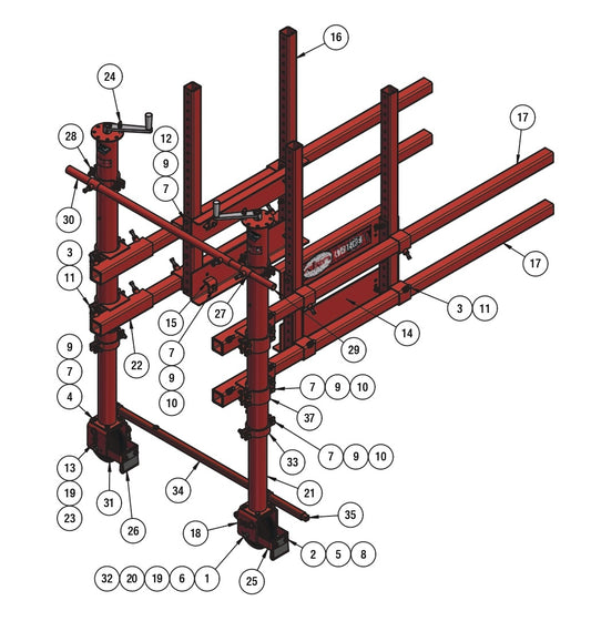 WB1824 Bridge Deck End Bracket Assembly Parts by Allen Engineering