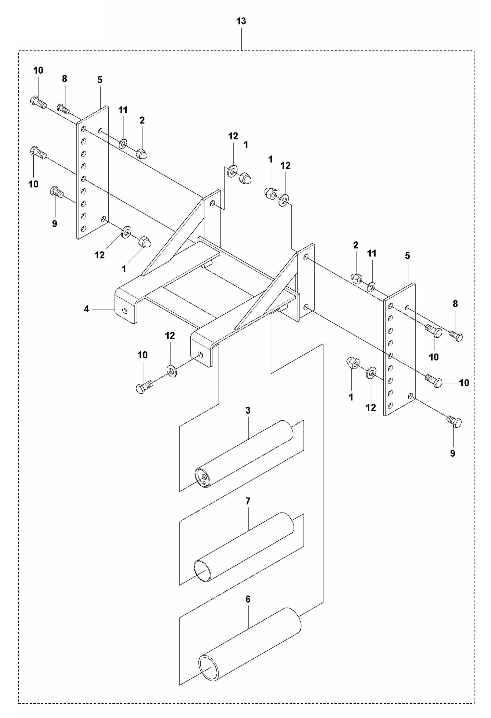 BT 90 Outrigger Assembly Parts
