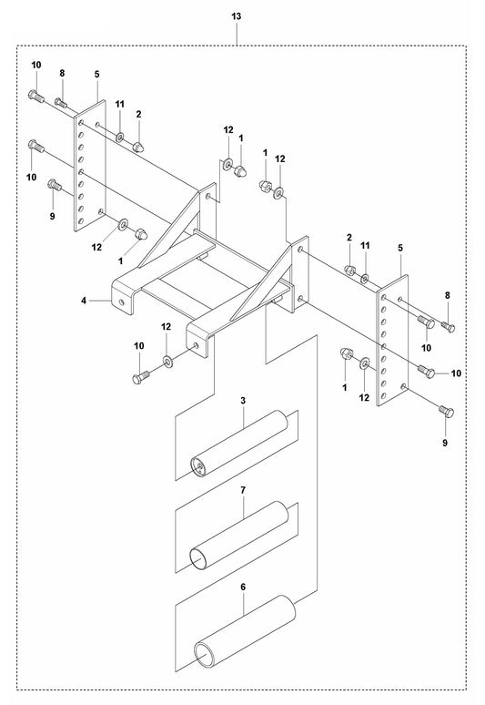 BT 90 Pneumatic Outrigger Assembly Parts