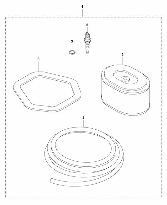 BT 90 Pneumatic Service Kit-Honda GX 270 Assembly Parts