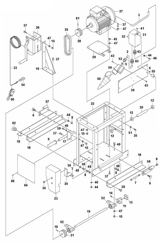 BT 90 Pneumatic Drive Unit-Electric Assembly Parts