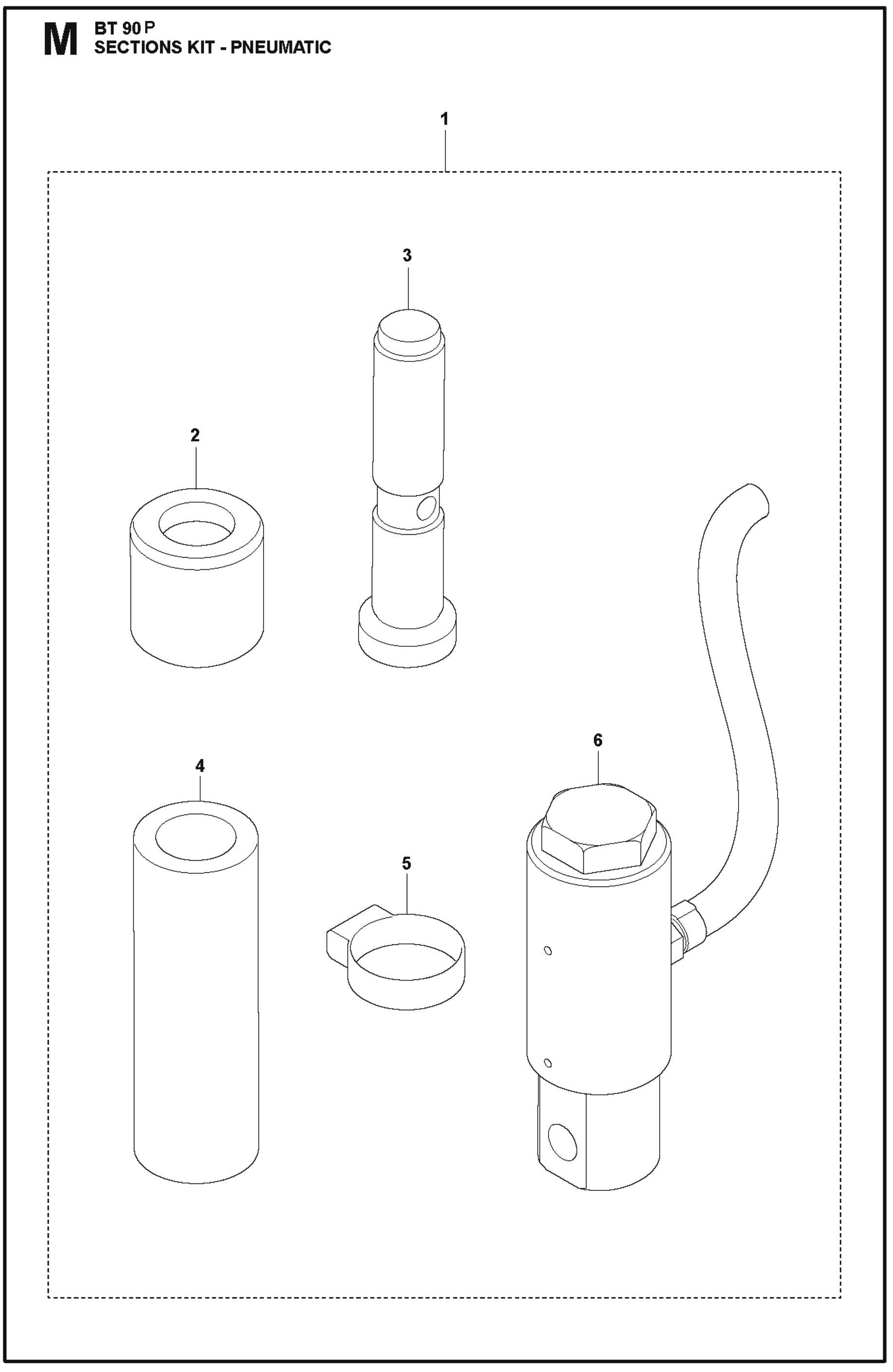 BT 90P Sections Kit For BT 90 P Truss Screed By Husqvarna
