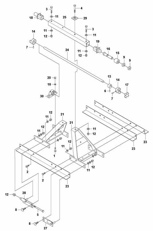 BT 90P Screed Sections 0.75M Electric/Petrol Assembly Parts