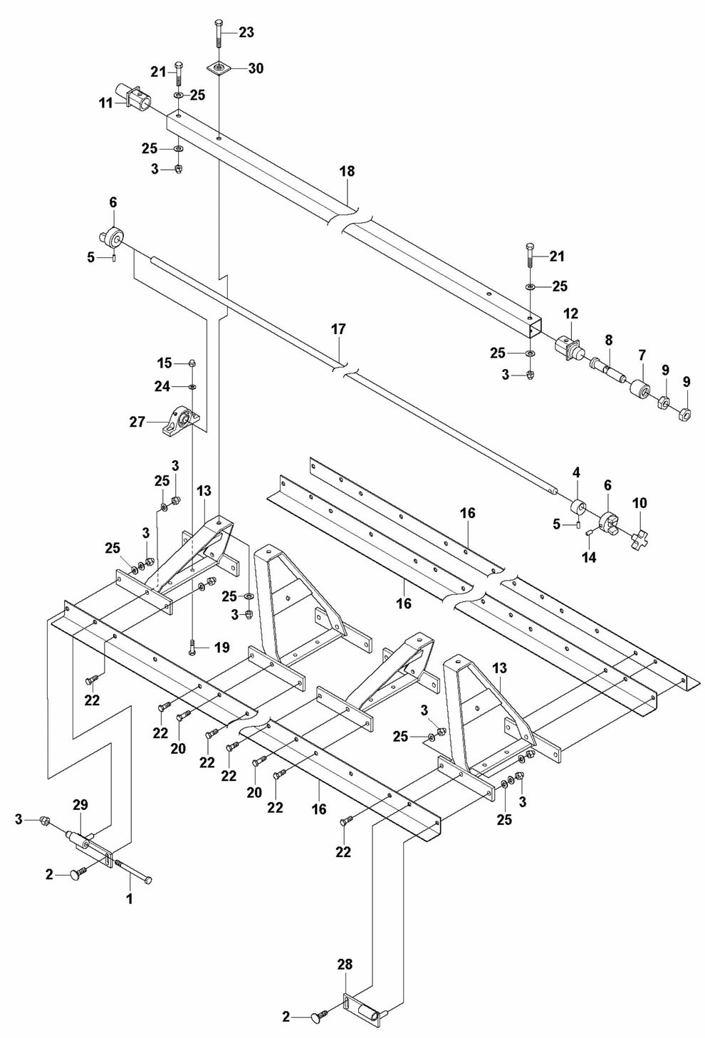 BT 90P Screed Sections 3M Electric/Petrol Assembly Parts