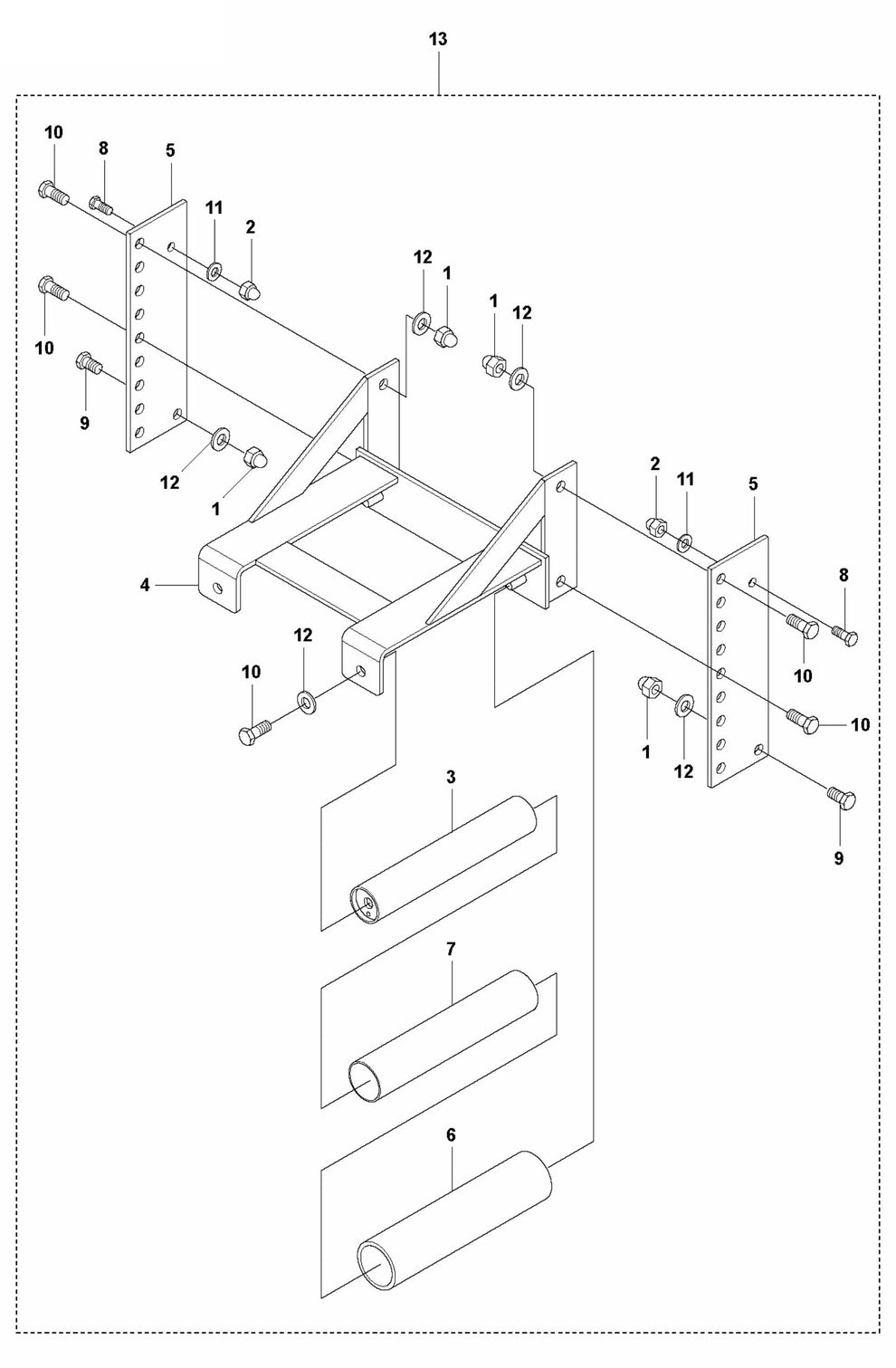 BT 90P Extension Assembly Parts