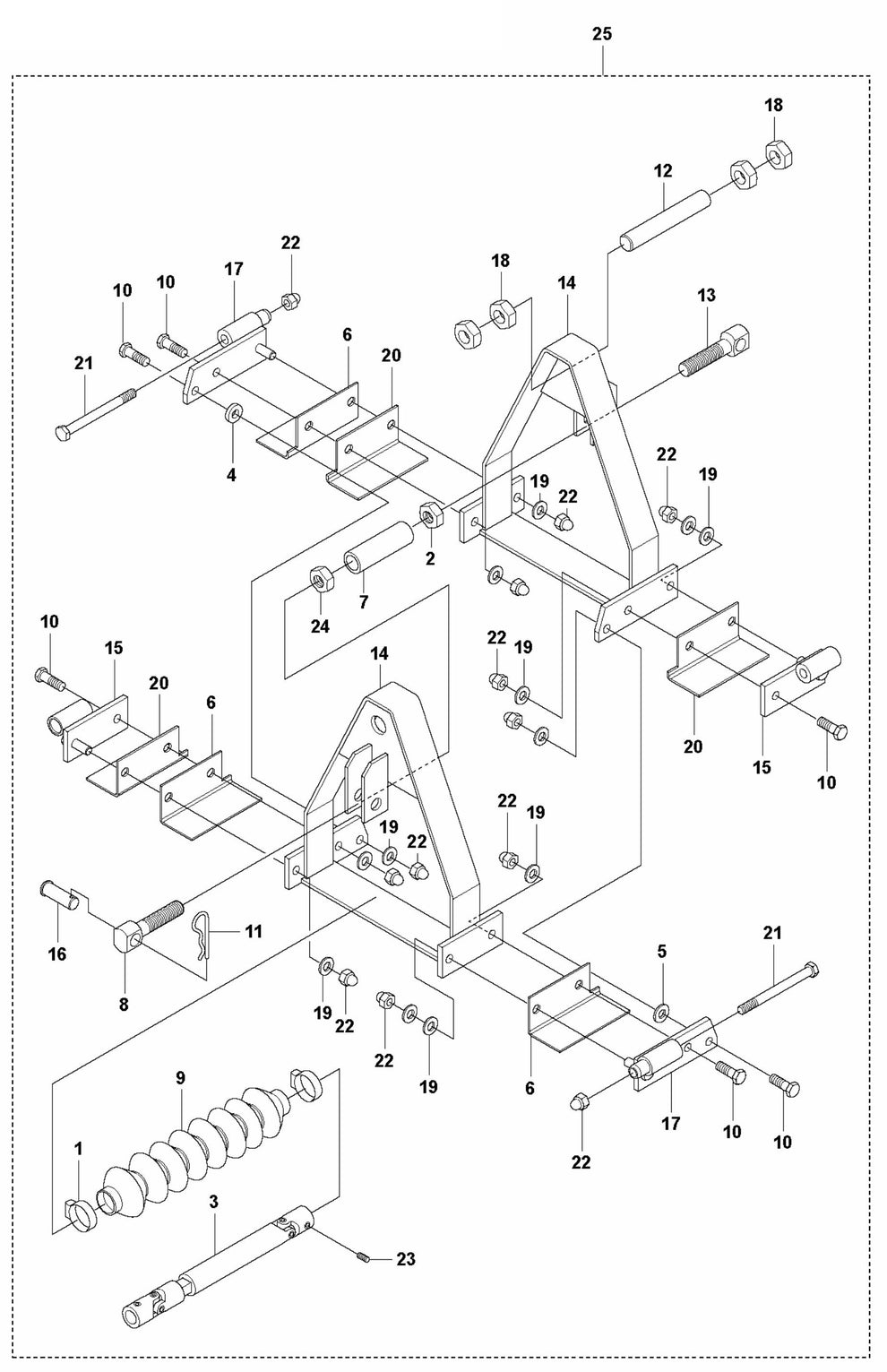 BT 90P Crown Invert Bracket Electric/Petrol Assembly Parts