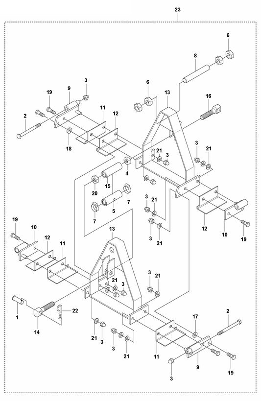 BT 90P Crown Invert Bracket-Pneumatic Assembly Parts
