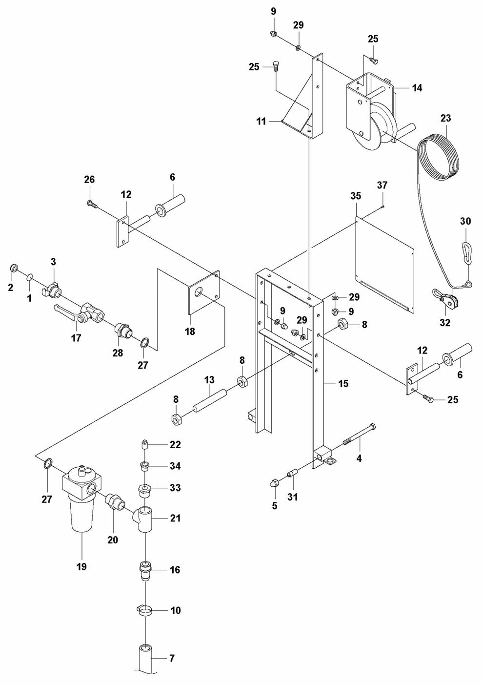 BT 90P Drive Unit-Pneumatic Assembly Parts