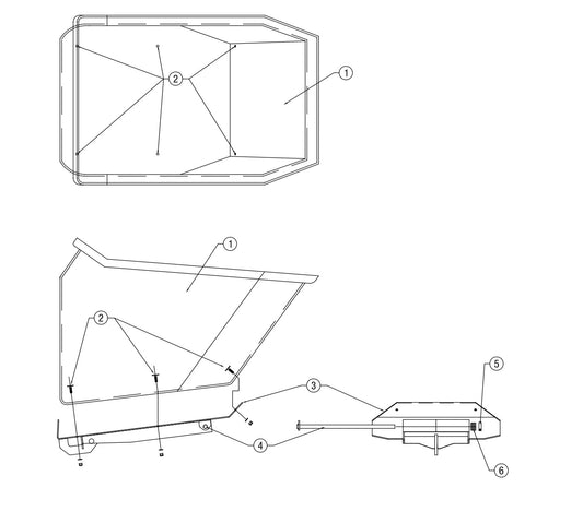 AW16-K, AW21-K &amp; AW16-P Bucket and Base Assembly Parts By Allen Engineering
