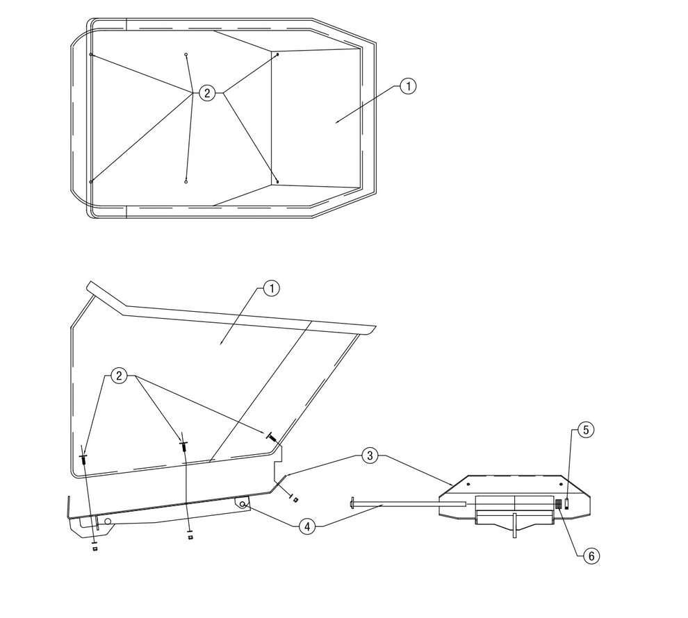 AW16-K, AW21-K &amp; AW16-P Bucket and Base Assembly Parts By Allen Engineering