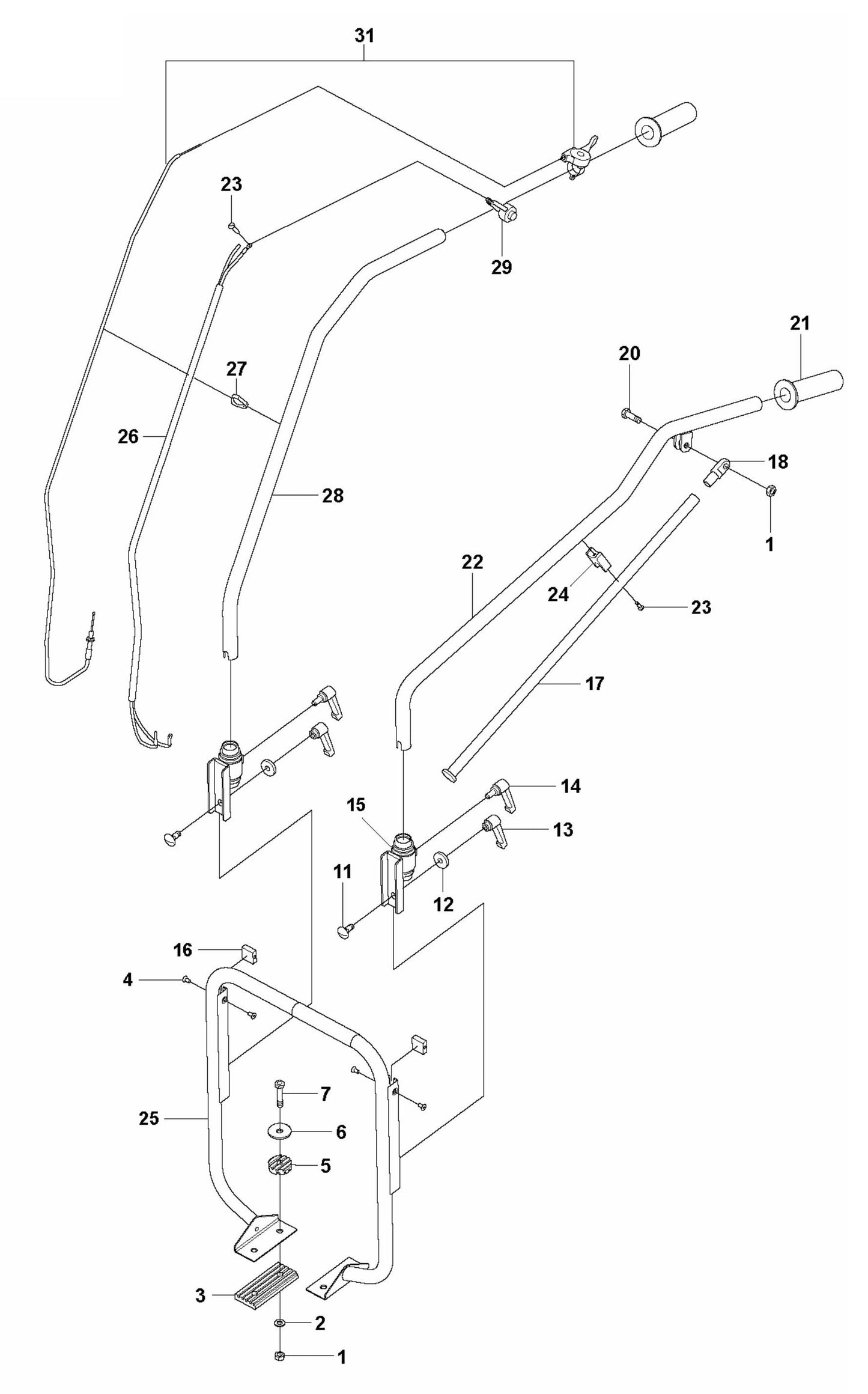 BV 30 Handle Assembly Parts