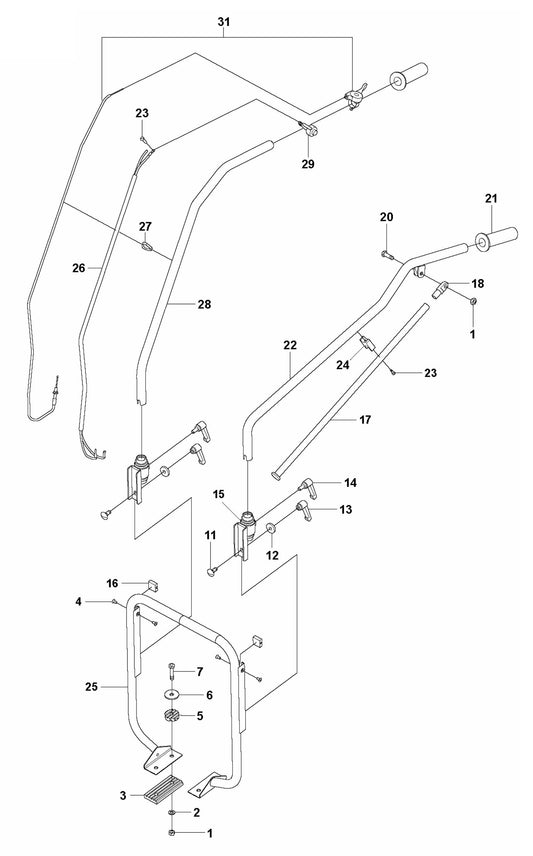 BV 30 Handle Assembly Parts