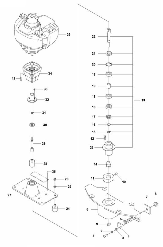 BV 30 Engine Assembly Parts
