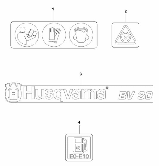 BV 30 Decals Assembly Parts